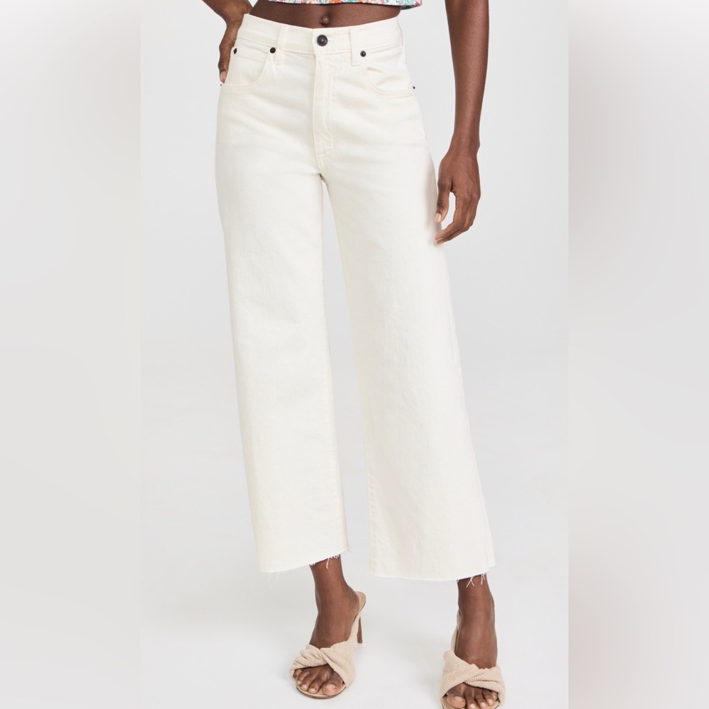 Slvrlake Grace Crop White Denim Jeans Size 27